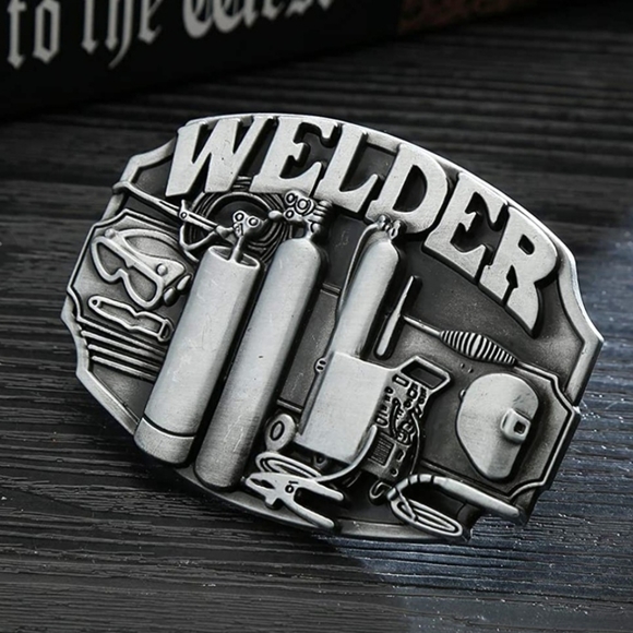 New Welder welding belt buckle fits 1.5 belts - Picture 2 of 3